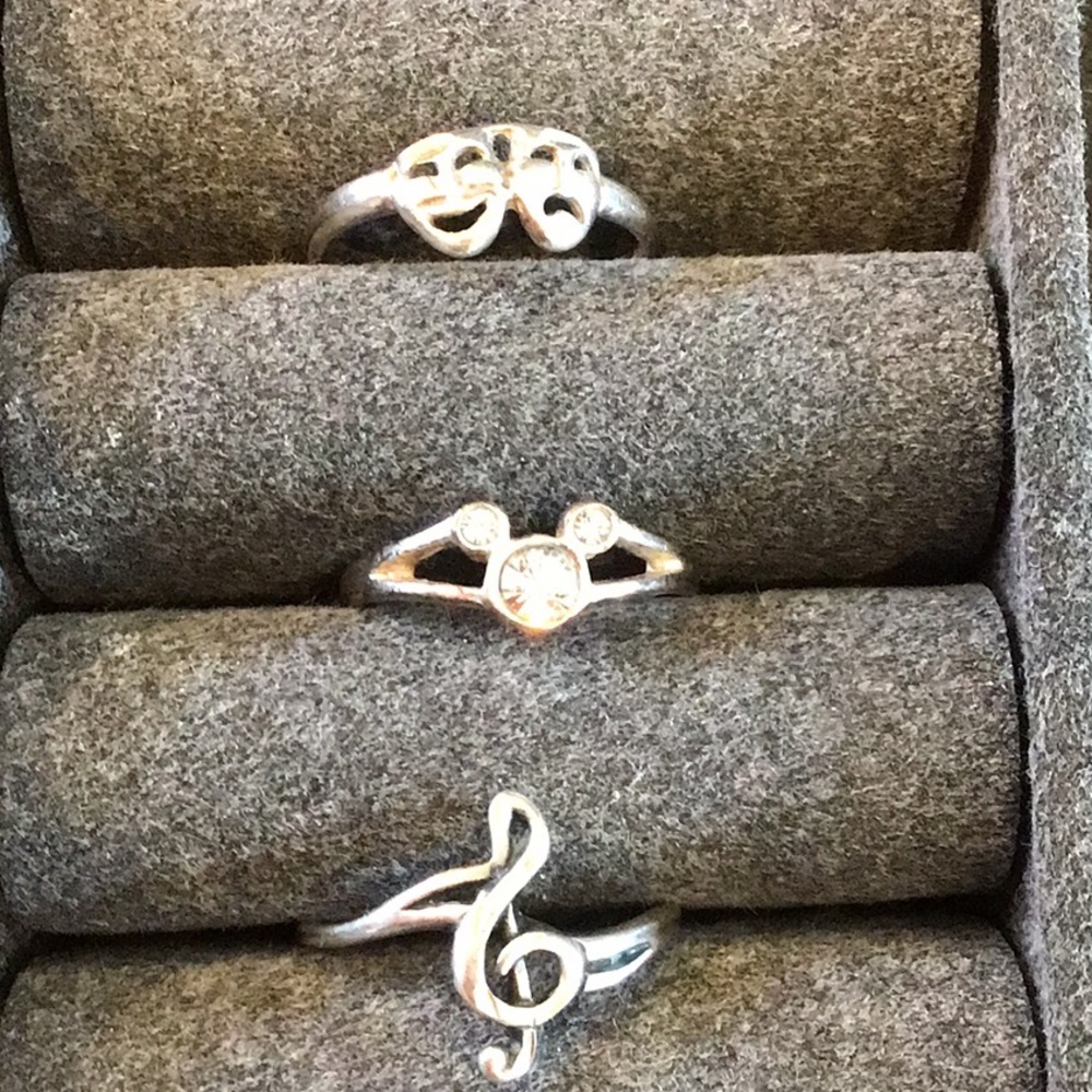 Trio of rings.